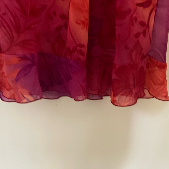 Vintage Arden B Dress Bright Floral Red Pink, Purple &OrangeMulticolored Style - Picture 8 of 12